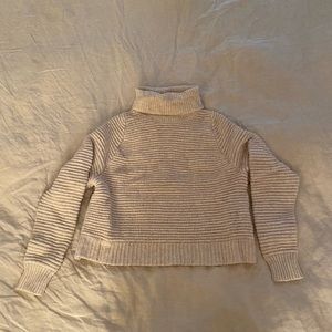 Madewell Wool Mix Turtleneck Sweater, Cream, XS